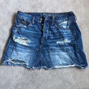 American eagle jean skirt